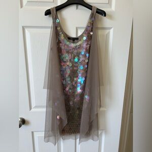 BCBGMaxAzria Holographic Sequin Dress